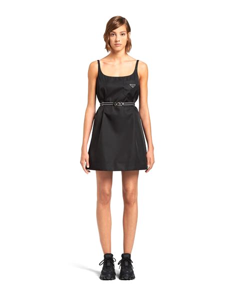 prada jean dress|Prada nylon dress.